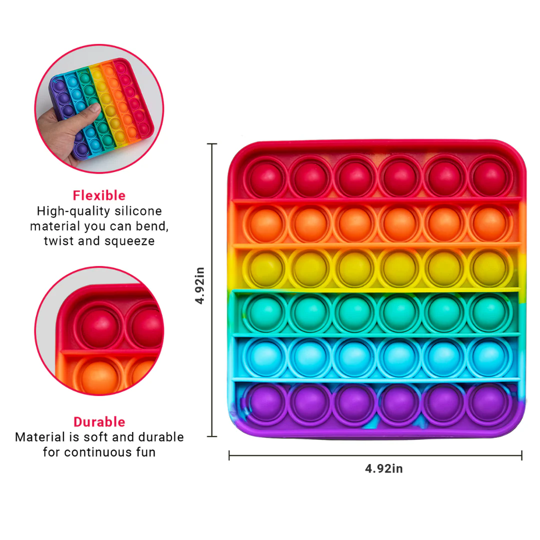 4 Extra Rainbow Fidget Mats (The Fidget Game: Sight Words). - Image 2