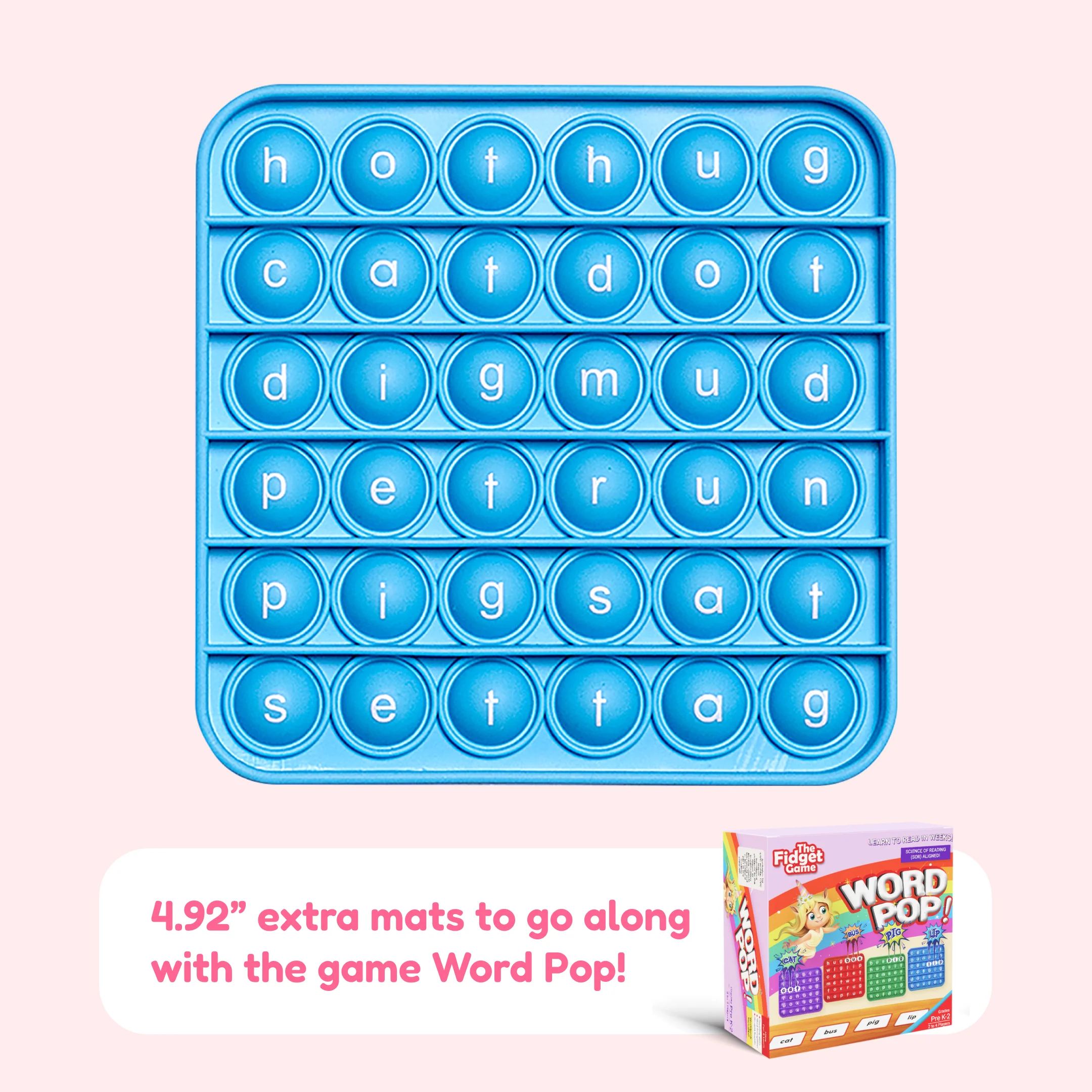 6 Extra CVC Fidget Mats (Word Pop) - Image 5