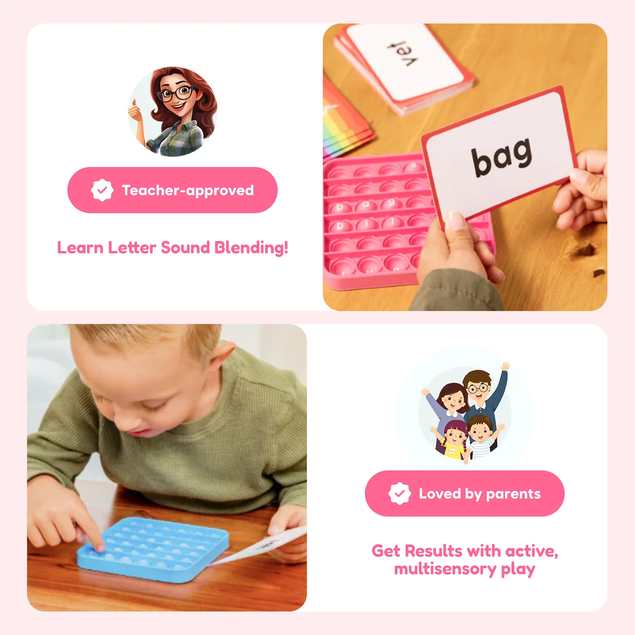 6 Extra CVC Fidget Mats (Word Pop) - Image 6