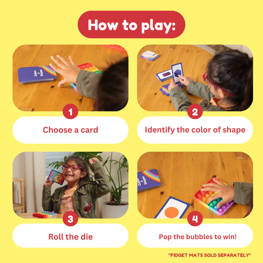 2D & 3D Shapes & Colors Card Pack. - Image 3