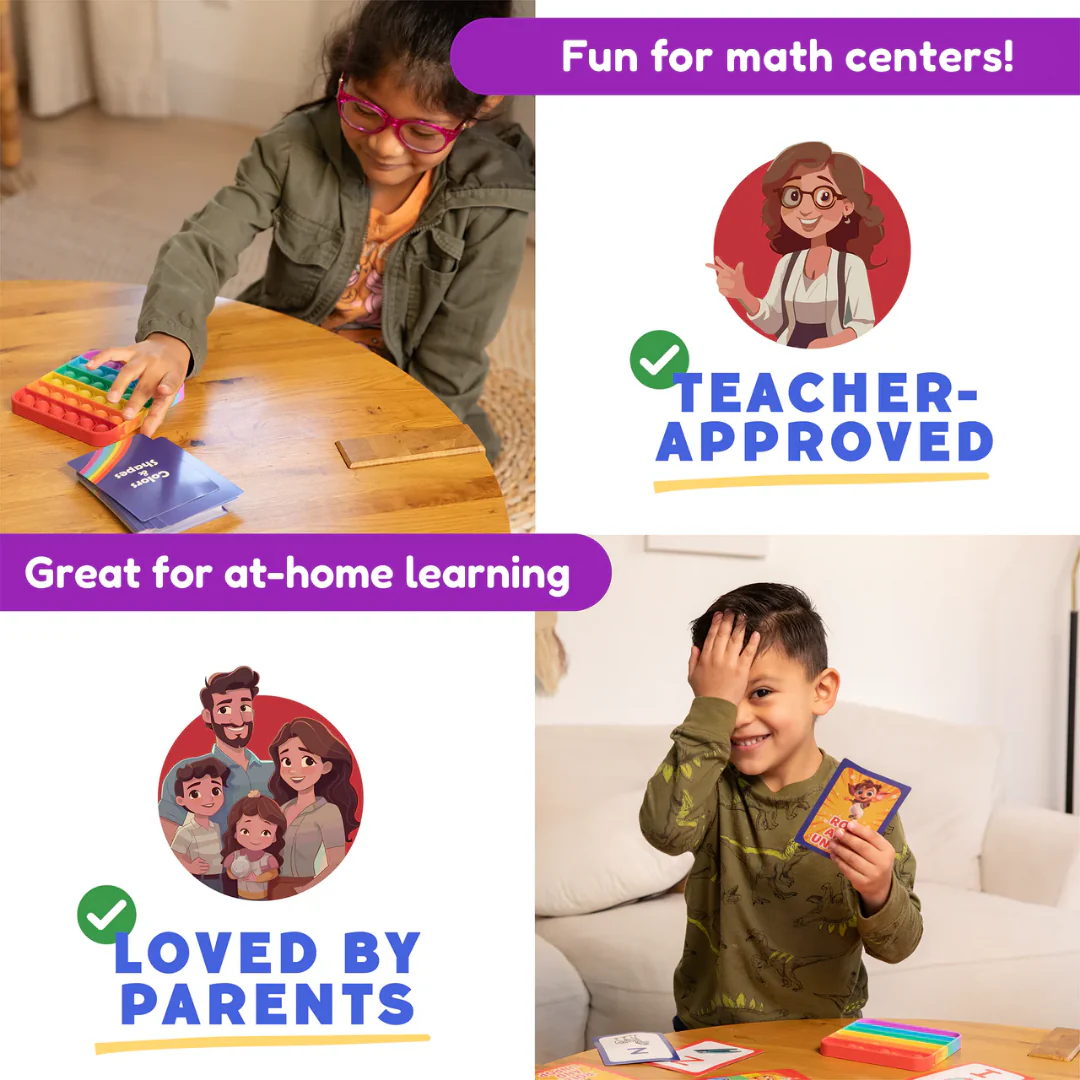 2D & 3D Shapes & Colors Card Pack. - Image 7