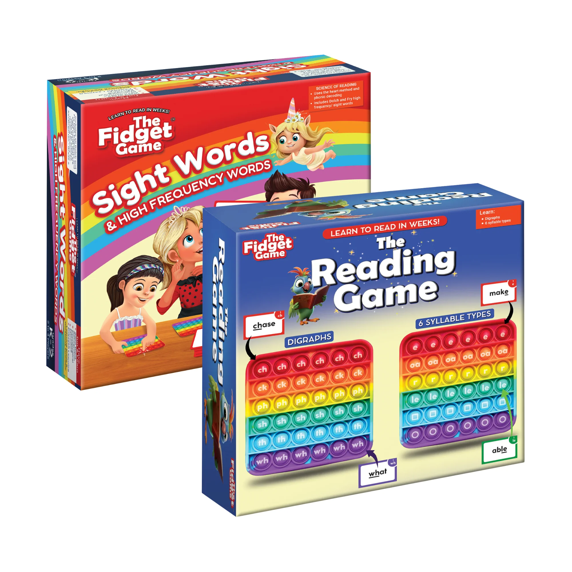 Sight Words + The Reading Digraphs Game.