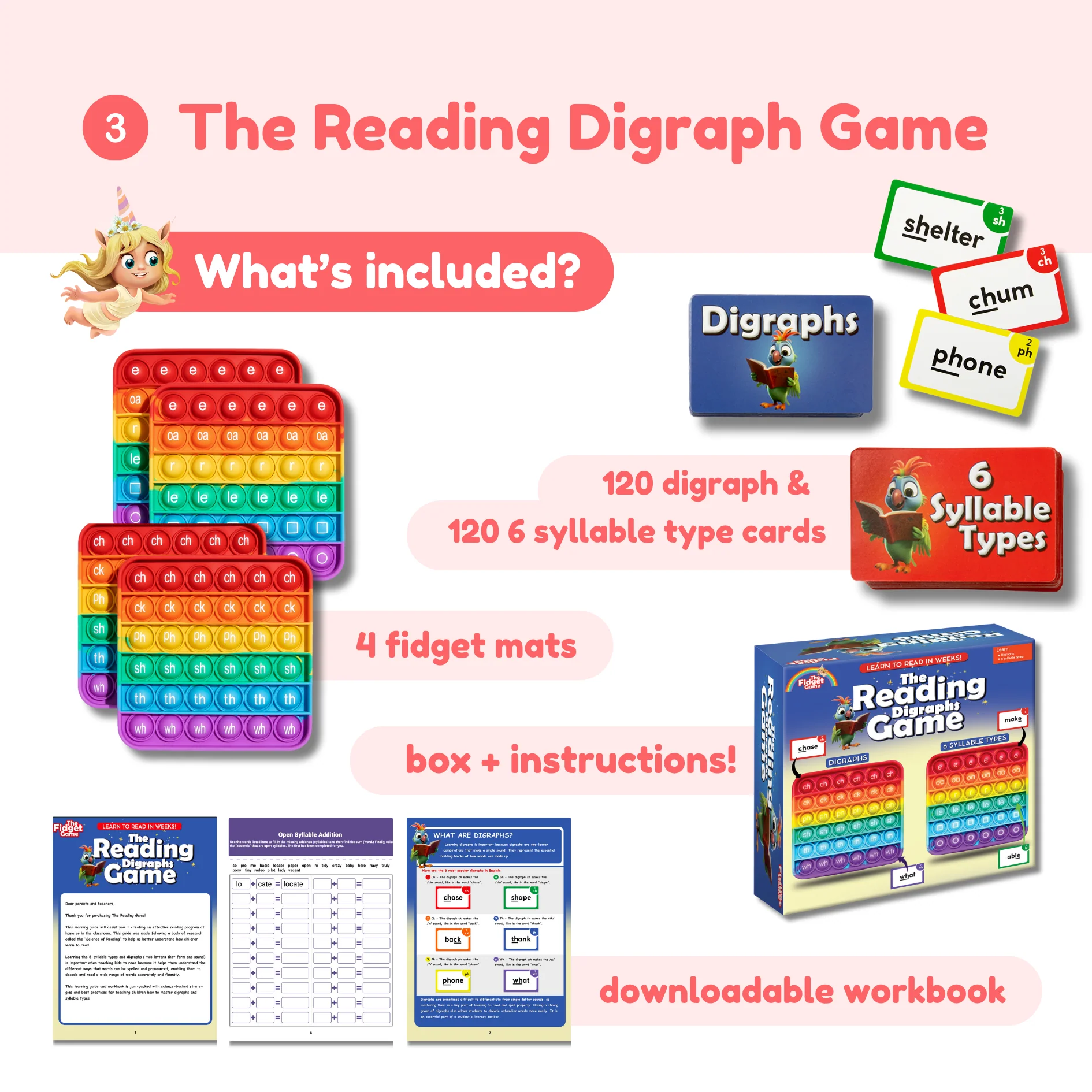 Sight Words + The Reading Digraphs Game. - Image 3